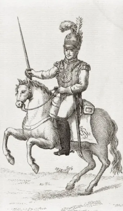 Framed Print : Cuirasser of the Spanish Royal Guard (1825) Framed Print : Cuirasser of the Spanish Royal Guard (1825)