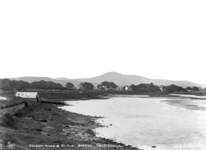 Framed Print : Culdaff River and Slieve Snacht, Co. Donegal Framed Print : Culdaff River and Slieve Snacht, Co. Donegal