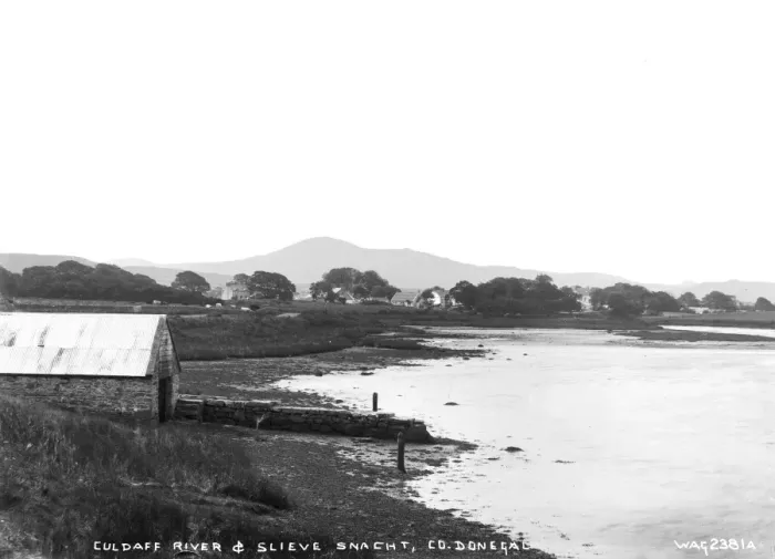 Framed Print : Culdaff River and Slieve Snacht, Co. Donegal Framed Print : Culdaff River and Slieve Snacht, Co. Donegal
