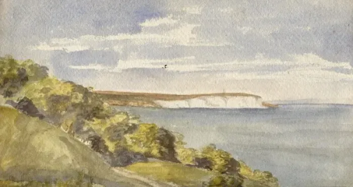 Framed Print : Culver Cliffs from the landslip Isle of Wight Framed Print : Culver Cliffs from the landslip Isle of Wight