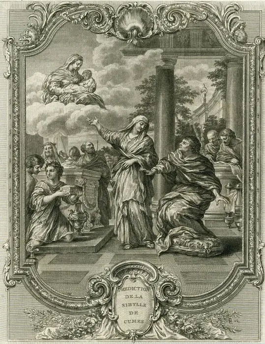 Framed Print : Cumaean Sibyl & Jesus Framed Print : Cumaean Sibyl & Jesus