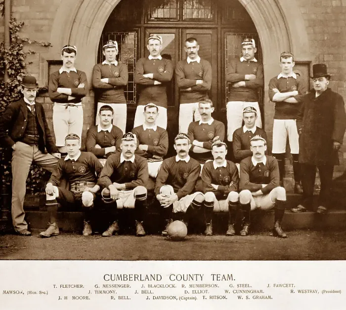 Framed Print : Cumberland County Rugby Team in the 1890s Framed Print : Cumberland County Rugby Team in the 1890s