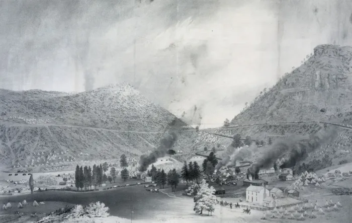 Framed Print : Cumberland Gap from the south Framed Print : Cumberland Gap from the south