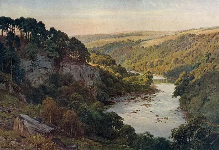 Framed Print : Cumbria / Eden River 1909 Framed Print : Cumbria / Eden River 1909