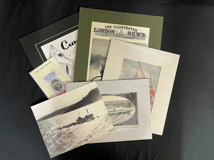 Framed Print : Cunard Line memorabilia, mostly relating to RMS Queen Mary Framed Print : Cunard Line memorabilia, mostly relating to RMS Queen Mary