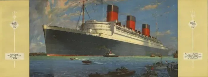 Framed Print : Cunard Liner under construction at Clydebank Framed Print : Cunard Liner under construction at Clydebank