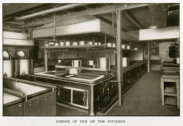 The Cunard Liner RMS Mauretania - Kitchen Corner