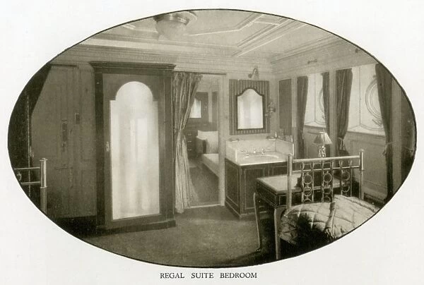 The Cunard Liner RMS Mauretania - Regal Suite Bedroom