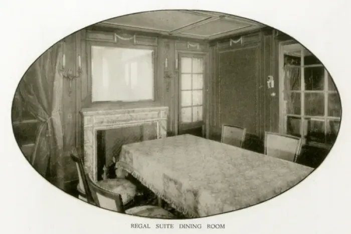 Framed Print : The Cunard Liner RMS Mauretania - Regal Suite Dining Room Framed Print : The Cunard Liner RMS Mauretania - Regal Suite Dining Room
