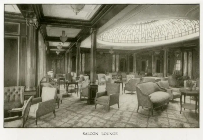 Framed Print : The Cunard Liner RMS Mauretania - Saloon Lounge Framed Print : The Cunard Liner RMS Mauretania - Saloon Lounge