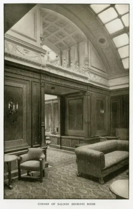 Framed Print : The Cunard Liner RMS Mauretania - Saloon Smoking Room Framed Print : The Cunard Liner RMS Mauretania - Saloon Smoking Room