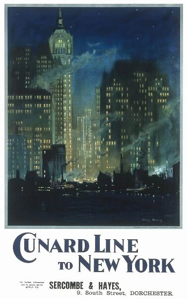 Cunard New York poster