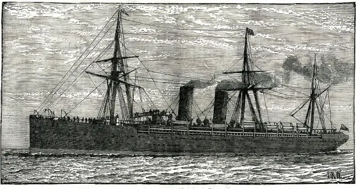 Framed Print : Cunard ship, Etruria, passenger liner Framed Print : Cunard ship, Etruria, passenger liner