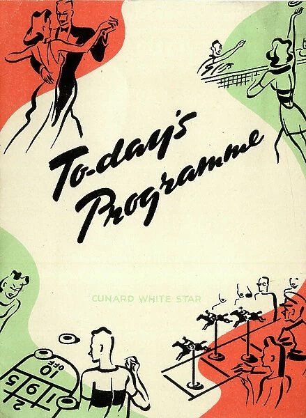 Cunard White Star, RMS Queen Mary, programme cover