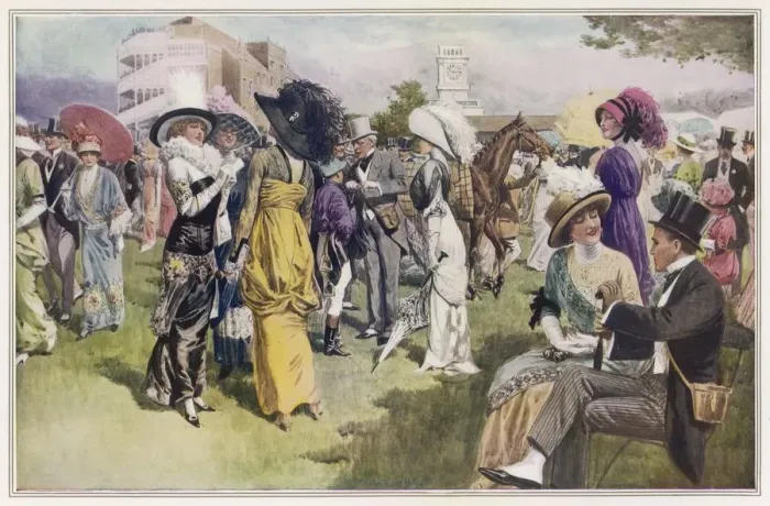 Framed Print : CUP DAY AT ASCOT 1914 Framed Print : CUP DAY AT ASCOT 1914