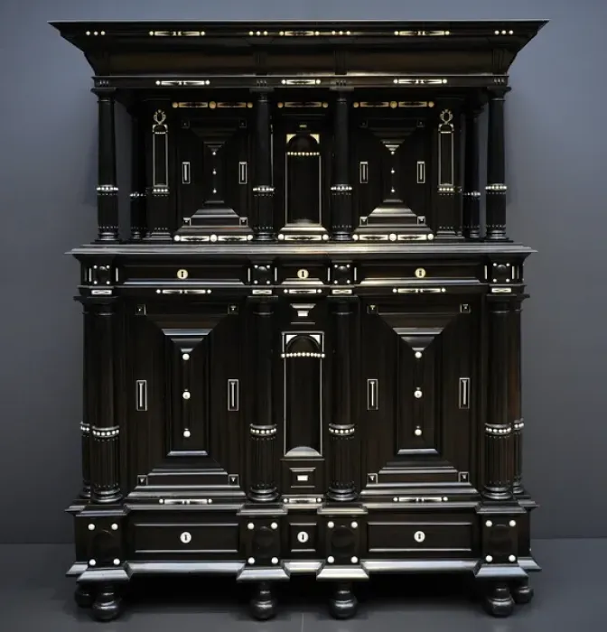 Framed Print : Cupboard, c. 1630-1640. Netherlands Framed Print : Cupboard, c. 1630-1640. Netherlands