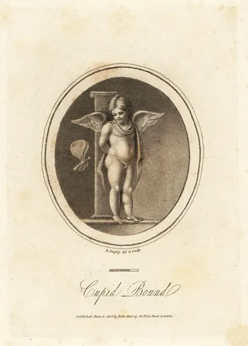 Framed Print : Cupid bound to a post Framed Print : Cupid bound to a post