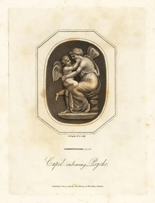 Framed Print : Cupid embracing Psyche, Greek goddess of the soul Framed Print : Cupid embracing Psyche, Greek goddess of the soul