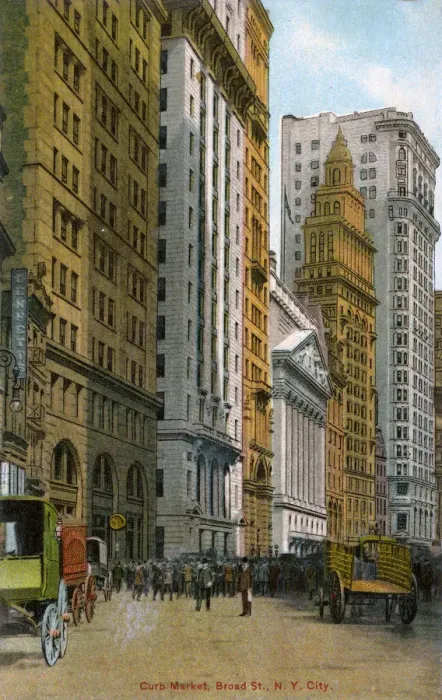 Framed Print : Curb Market, Broad Street, New York City, USA