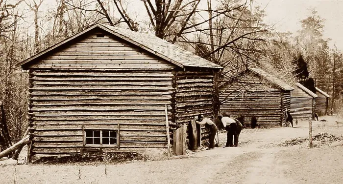 Framed Print : Curing barns at a tobacco plantation, Virginia, USA