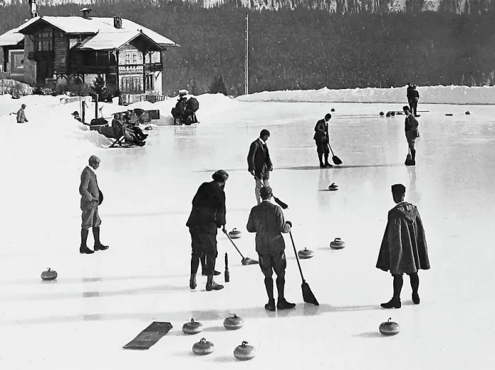 Framed Print : Curling Date: 19th century Framed Print : Curling Date: 19th century