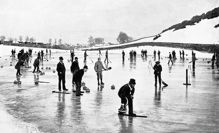 Framed Print : Curling, Waverley Club, Edinburgh, Scotland Framed Print : Curling, Waverley Club, Edinburgh, Scotland