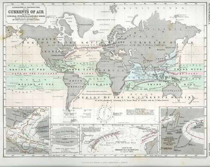Framed Print : Currents of Air Around The World Framed Print : Currents of Air Around The World