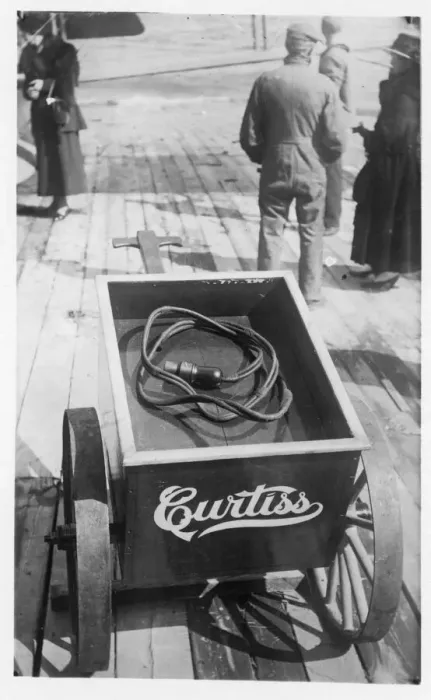 Framed Print : A Curtiss battery cart used for starting aero-engines Framed Print : A Curtiss battery cart used for starting aero-engines