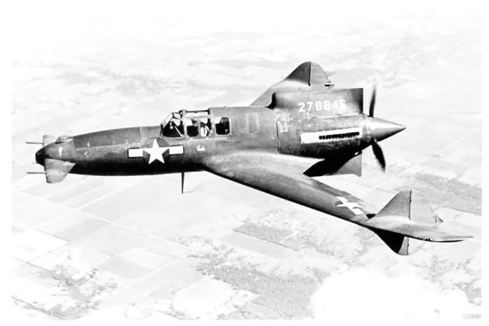 Framed Print : Curtiss XP-55-CU Ascender 42-78846