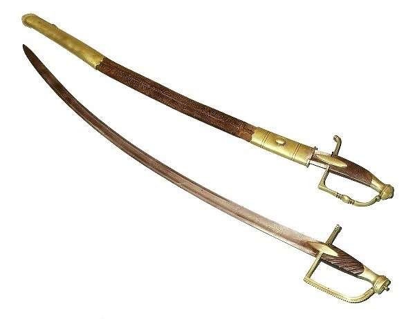 Curved sabers formerly belonging to army officials