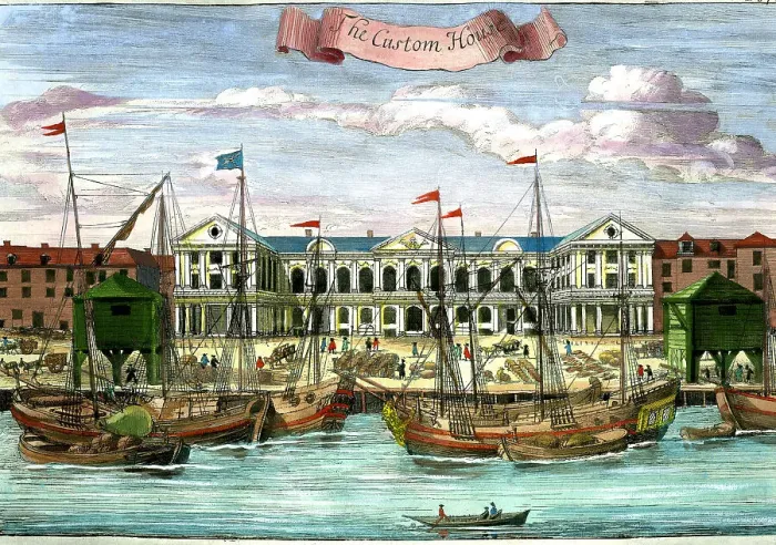 Framed Print : The Custom House, London Framed Print : The Custom House, London