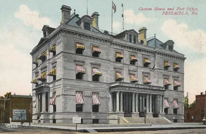 Framed Print : Custom House and Post Office, Pensacola, Florida, USA