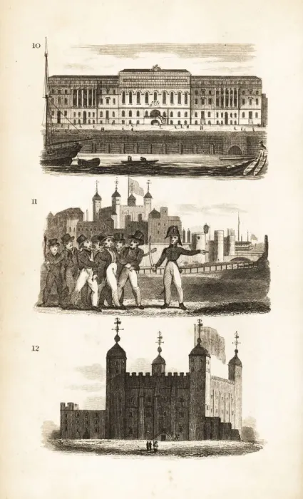 Framed Print : The Custom House, the Press Gang and the Tower of London Framed Print : The Custom House, the Press Gang and the Tower of London