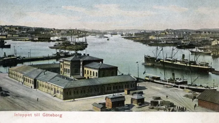 Framed Print : Customs House and docks, Gothenburg (Goteborg), Sweden Framed Print : Customs House and docks, Gothenburg (Goteborg), Sweden