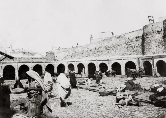 Framed Print : Customs House, Tangier, Morocco, c. 1900 Framed Print : Customs House, Tangier, Morocco, c. 1900