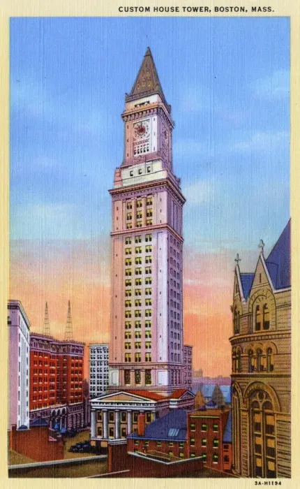 Framed Print : Customs House Tower - Boston, Massachusetts Framed Print : Customs House Tower - Boston, Massachusetts