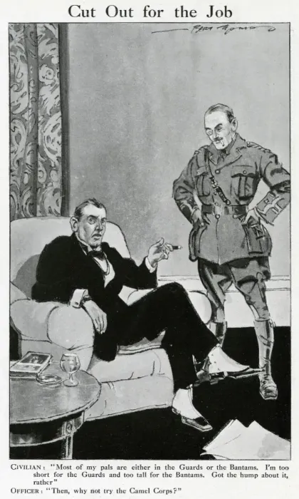 Framed Print : Cut out for the job: WW1 recruitment humour Framed Print : Cut out for the job: WW1 recruitment humour