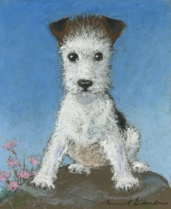 Framed Print : Cute puppy by Muriel Dawson Framed Print : Cute puppy by Muriel Dawson