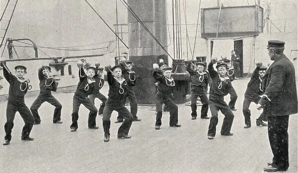 Cutlass Exercise, Training Ship Wellesley, North Shields