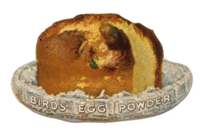 Framed Print : Cutout advertisement for Birds Egg Powder