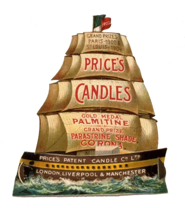 Framed Print : Cutout advertisement, Prices Candles Framed Print : Cutout advertisement, Prices Candles