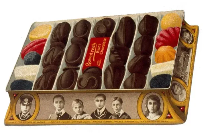 Framed Print : Cutout advertisement for Rowntrees Elect chocolates Framed Print : Cutout advertisement for Rowntrees Elect chocolates