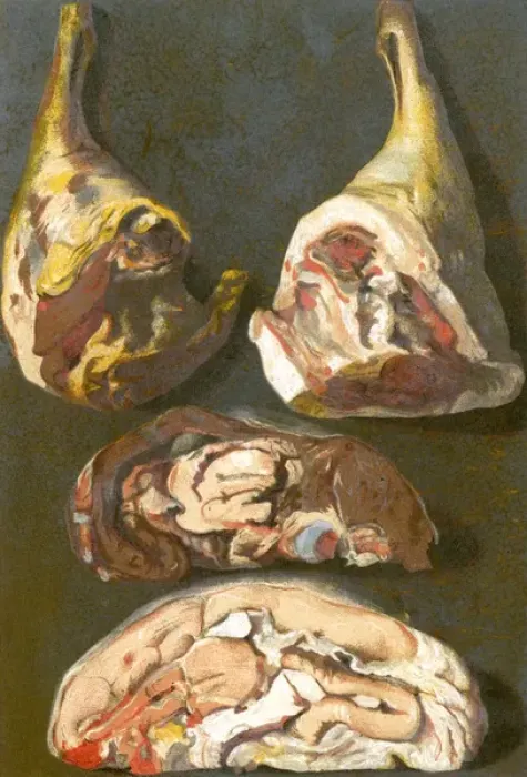Framed Print : Cuts of Veal and Mutton Framed Print : Cuts of Veal and Mutton