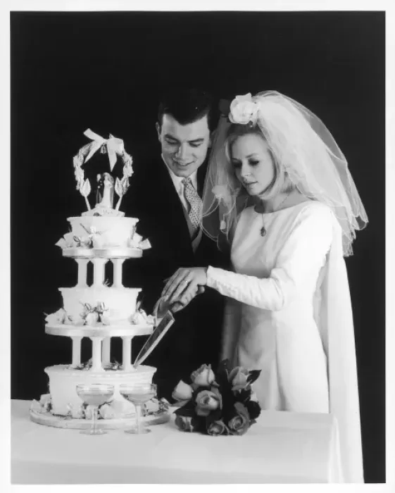 Framed Print : Cutting Wedding Cake Framed Print : Cutting Wedding Cake