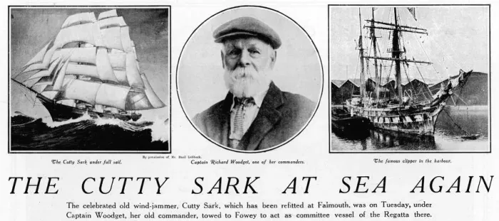 Framed Print : Cutty Sark in 1924 Framed Print : Cutty Sark in 1924