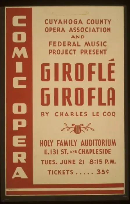 Framed Print : Cuyahoga County Opera Association and Federal Music Project Framed Print : Cuyahoga County Opera Association and Federal Music Project