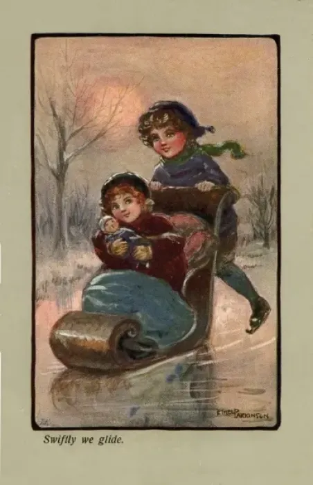 Framed Print : CWF. Swiftly we Glide. Ethel Parkinson. c. 1911. jpg Framed Print : CWF. Swiftly we Glide. Ethel Parkinson. c. 1911. jpg