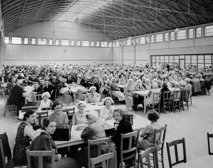 Framed Print : A CWS works canteen, probably 1930s Framed Print : A CWS works canteen, probably 1930s