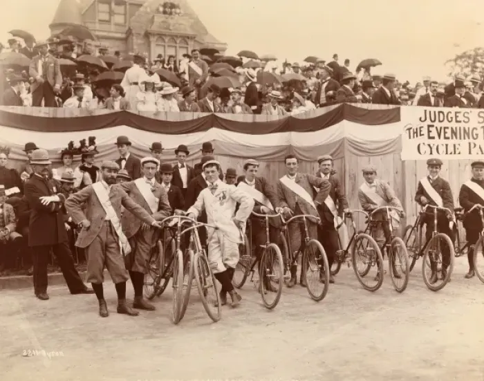 Framed Print : Cycle Parade in New York Framed Print : Cycle Parade in New York