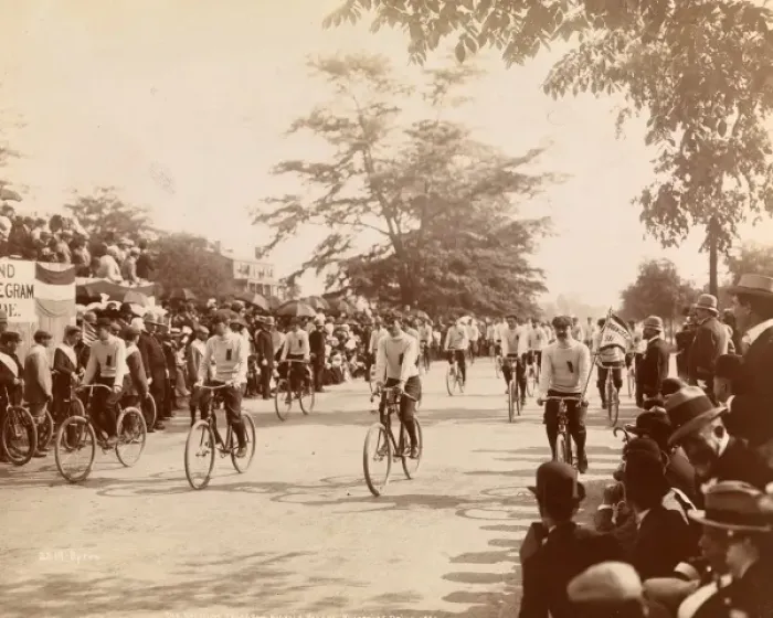 Framed Print : Cycle Parade in New York Framed Print : Cycle Parade in New York